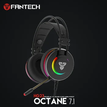 

Fantech HG23 Virtual 7.1 Gaming Headset Headphones with Microphone for Computer Professional Gamer Surround Sound RGB Light