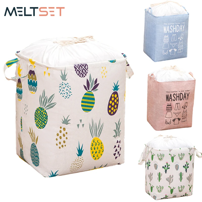 

Drawstring Storage Bag for Quilt Clothes Pillow Blanket Toy Organizer Folding Clothes Storage Bag Bathroom Laundry Basket 75L