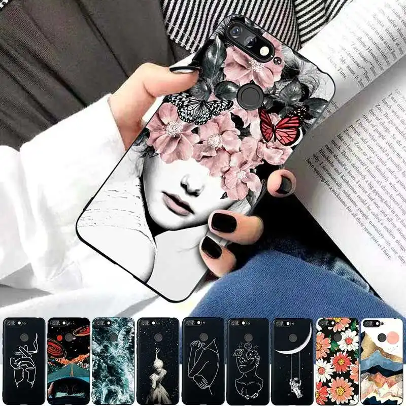 Модный мягкий чехол из ТПУ с узором YJ 5 7 &quotдля huawei Honor 7A для 7a телефона |