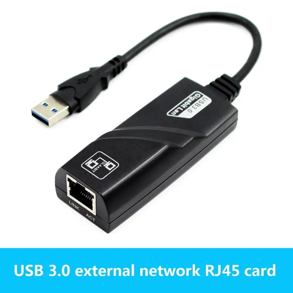 

l USB 3.0 to Gigabit Ethernet RJ45 LAN (10/100/1000) Mbps Network Adapter For PC Laptop Win