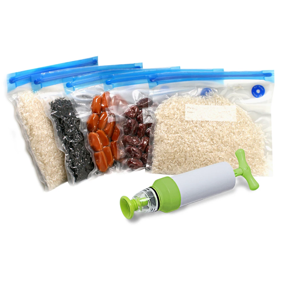 kitchen cling film 20x Mason Jar Pattern Food Saver Storage Bags Reusable Kitche Ziplock Snack