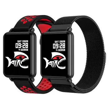 

Smart Watch Land 1 1.3Inch Full Touch Screen Heart Rate Blood Pressure Sports Tracker Fitness For Apple IOS Android