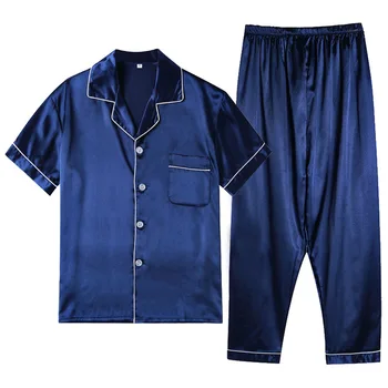 

Women's Clothing Spring Summer 2020 Pillamas Mujer Silk Pajamas for Women Home Suit Pyjama Satin Femme Sleepwear Set Nightie