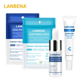 

LANBENA Face Mask Acne Series Skin Care Hyaluronic Acid Serum Acne Pimple Patch Acne Treatment Gel Pimple Remover Face Cream