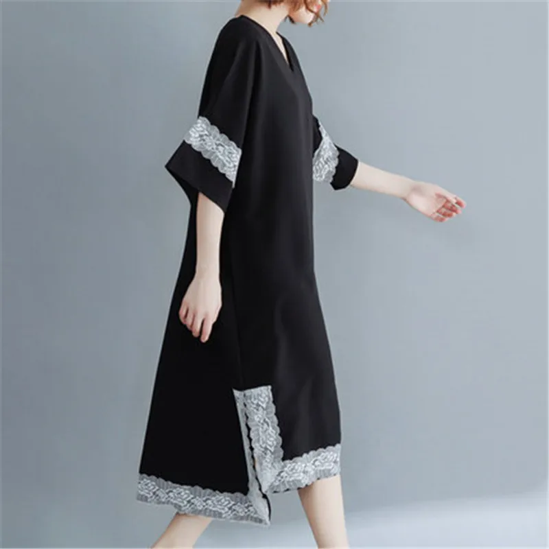 2020 винтажное очень большое женское платье Летняя женская одежда повседневное