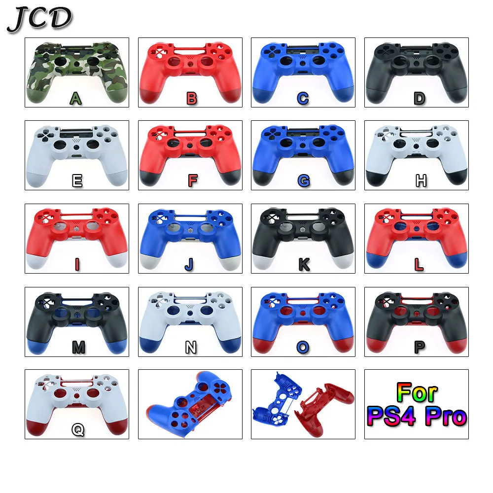 JCD Корпус корпус чехол для PS4 Pro контроллер спереди и длинное сзади жесткий