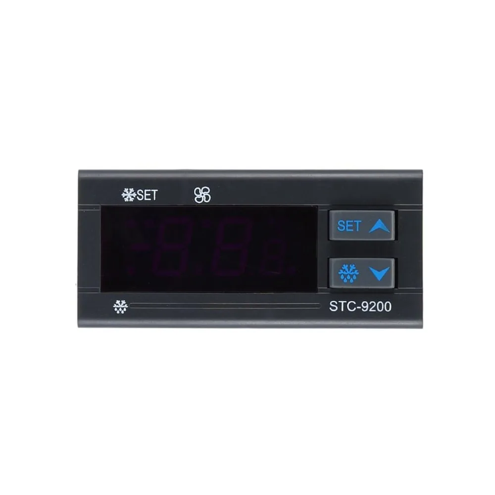 STC-9200 цифровой регулятор температуры Термостат Регулятор Терморегулятор с функцией холодильного размораживания звуковой сигнал вентилятора