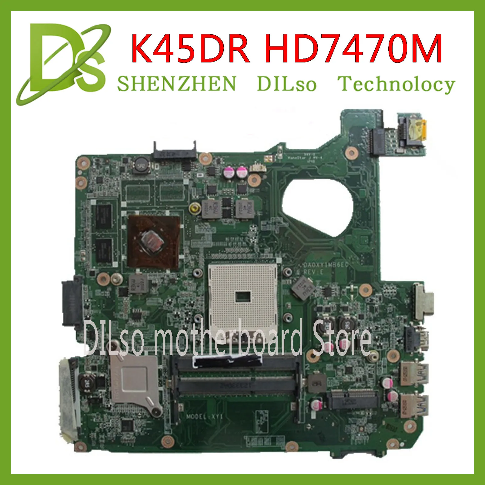 KEFU DA0XY1MB6C0 для ASUS A45D A45DR K45D K45DR Тетрадь материнская плата HD7470M 1G Тесты работы