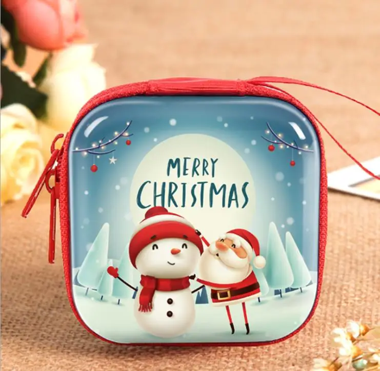Рождественские игрушки DIY квадратная коробка для хранения Подарочные игрушки для детей подарочная игрушка для Детское портмоне Рождественская елка подвеска маленький подарок - Color: O6