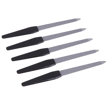 

1PCS Good Quality Stainless Steel Nail Files Dual Sided Nail Art File Manicure Pedicure Tool