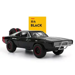 22,5 см 1/24 черный металлический сплав 1970 Dodge зарядное устройство быстрая модель автомобиля вытягивание назад литые автомобили игрушки