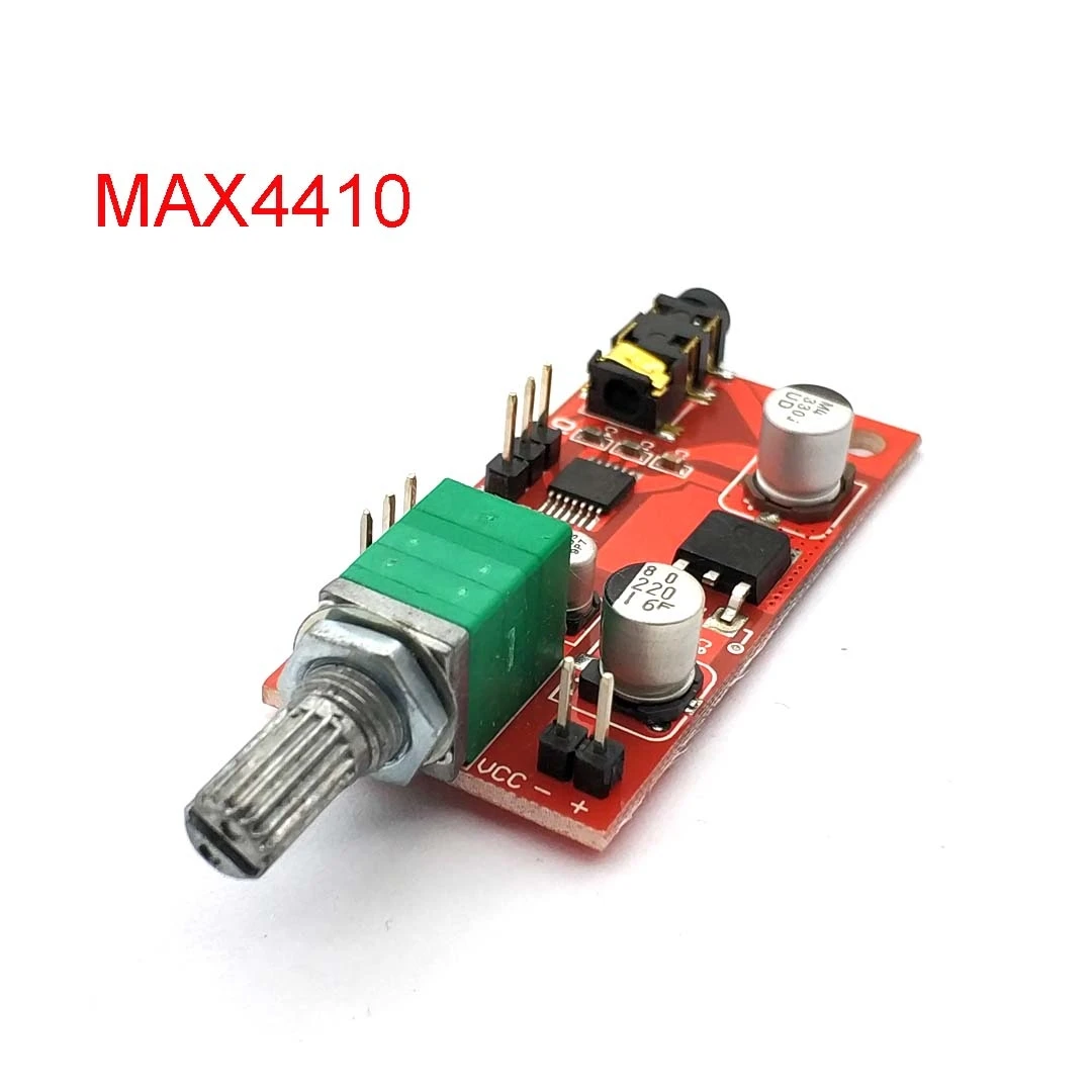 MAX4410 усилитель для наушников плата усилитель гарнитуры мини-усилитель для предварительного усилителя мощности одного аккумулятора