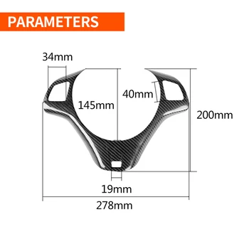 

1 Pc Carbon Fiber Steering Wheel Cover For BMW 3 Series E90 E92 / 93 M3 M Sport 2007-2013 Auto Replacement