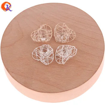 

Cordial Design 50Pcs 20*23MM Jewelry Accessories/Wire Enlace Charm Beads/Drop Earring Base Parts/Hand Made/Earring Findings