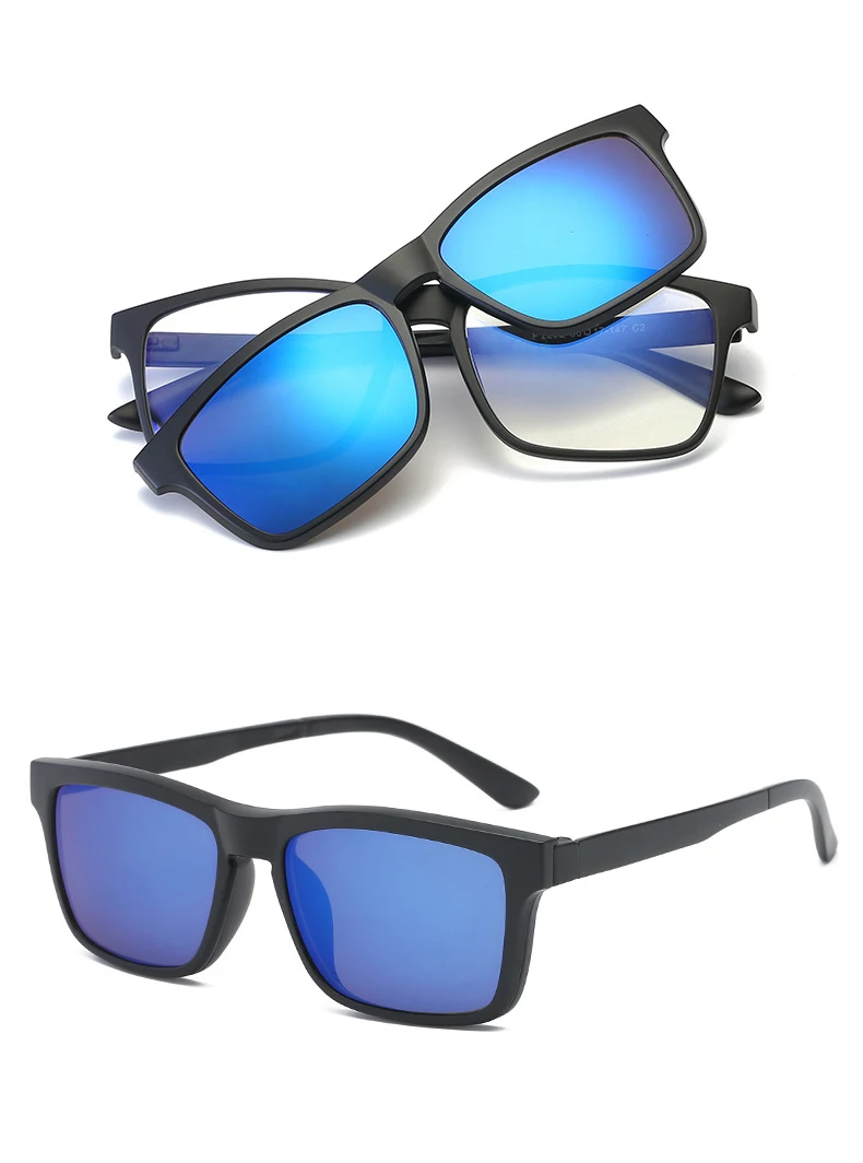 Поляризованные солнцезащитные очки на застежке для мужчин и женщин, солнцезащитные очки на магнитной застежке, очки для ночного видения