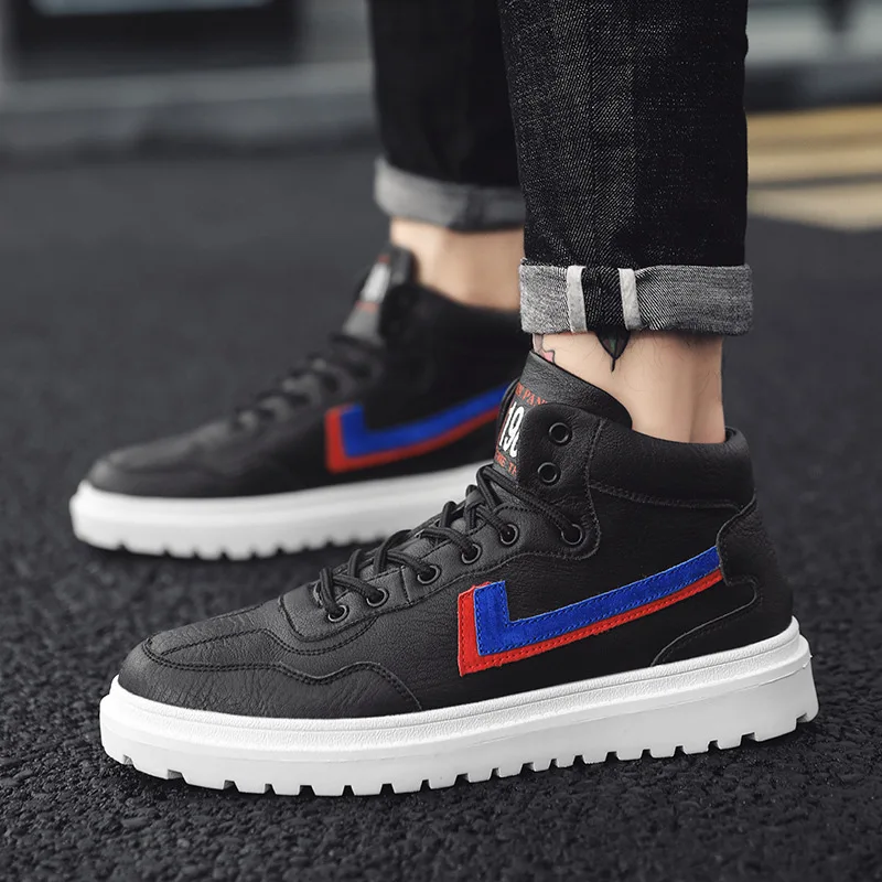 

MEN'S Shoes Autumn 2019 New Style Men Korean-style Versatile Thick Bottomed High-top Board Shoe Sports Casual Shoe Men's Trendy