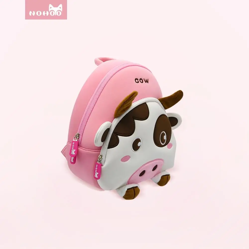 NOHOO школьные сумки 3D милая Корова детская сумка sac dos enfant рюкзак Детская школьная