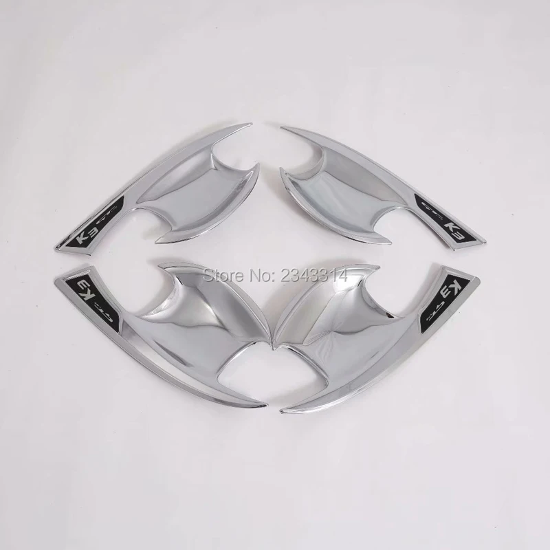 Silver Door bowl Для Kia нового поколения K3 GT Автомобильная внешняя дверная ручка, защитная накладка на дверную чашу - Цвет: Silver Door bowl