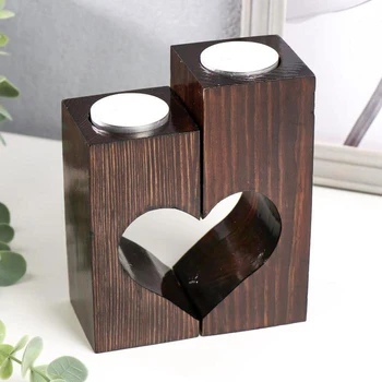 

Candlestick with candle "Romance" classic set of 2 parts 14x11.5x5.5 cm d = 4 cm 2488733