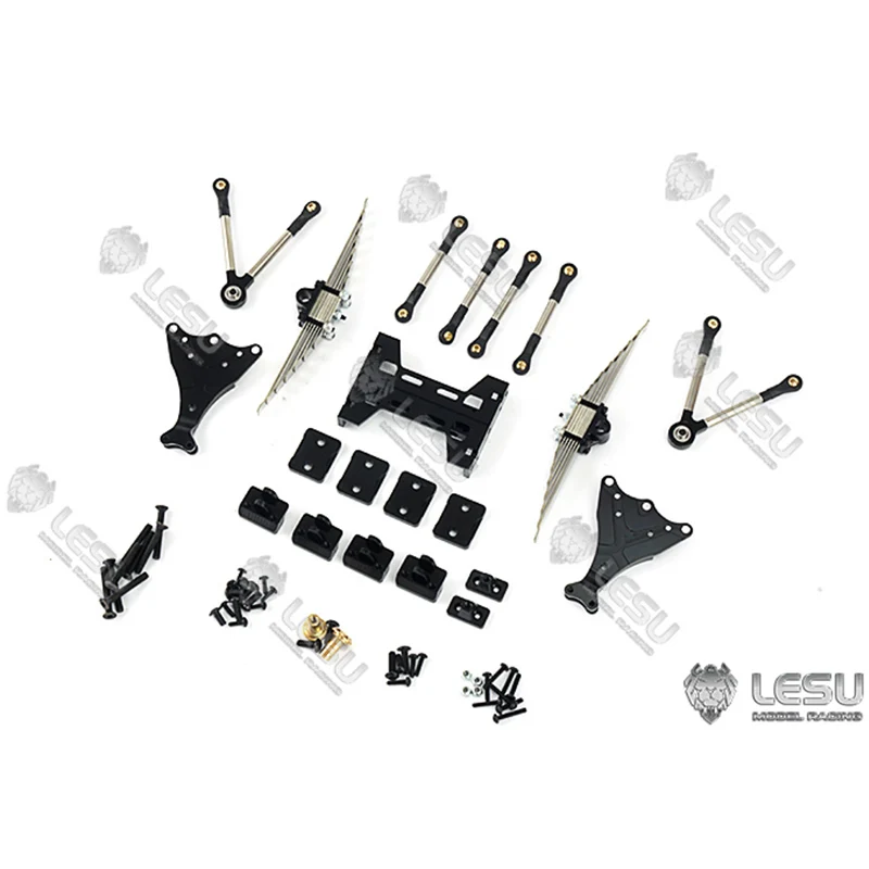 Металлическая задняя двойная подвеска для LESU 1/14 Tmy RC Грузовик Трейлер DIY модель