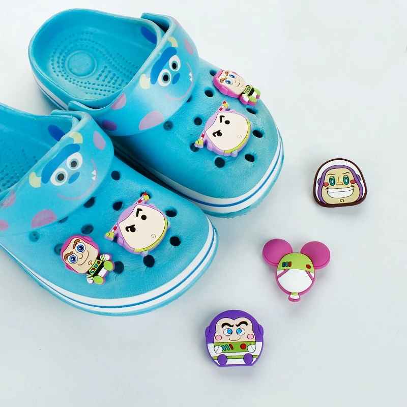 10pcs Toy Story Shoe Charms Anime Croc Charms Accessories Shoe Decoration PVC Badges for Disney Women Children Girls Party Set