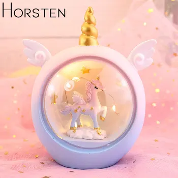 

Cartoon Unicorn LED Night Light For Kids Baby Children Nursery Lamps Animal Bedside Lamps Bedroom Decor Christmas Birthday Gift