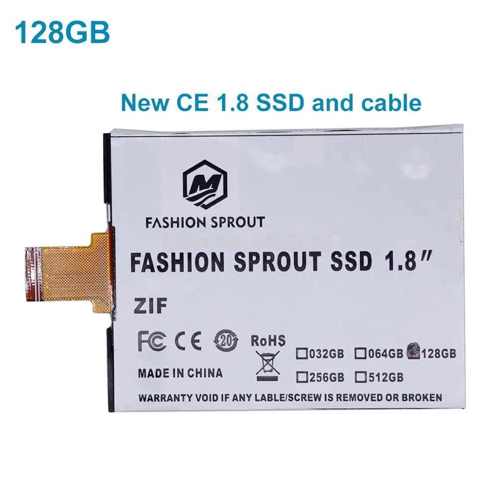 Новый 1 8 дюймов ce/zif 128 ГБ 256 SSD для Ipod classic 7Gen video 5th Замена MK1634GAL MK1231GAL HS12YHA MK8022GAA |
