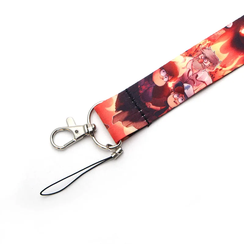 PC116 гравитационные падения Детские брелки lanyards держатель удостоверения личности ID карта Пропуск Тренажерный зал мобильный телефон USB бейдж держатель ключевой ремень