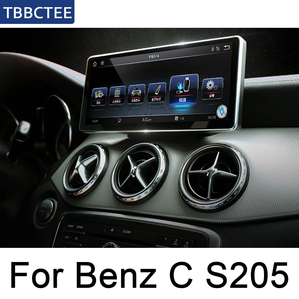 Для Mercedes Benz C Class S205- автомобильная система Android 1080P ips ЖК-экран Автомобильный Радио плеер gps Навигация BT WiFi AUX