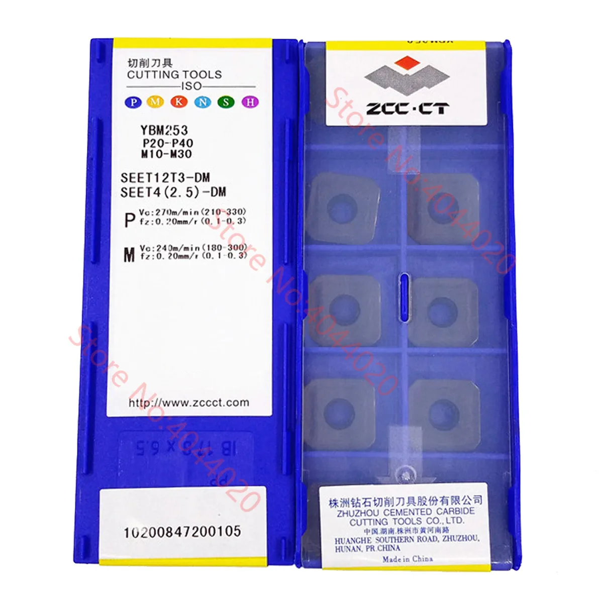 SEET12T3-DM YBM253 ZCC.CT карбидная Вставка 10 шт./кор. | Инструменты