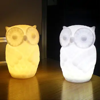 

LED Owl Shaped Night Light Room Bedside Decoration Lights Battery Self-provided for Home Bendroom Desktop Decoration