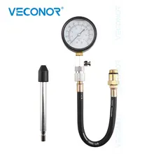 Компрессионный тестер для бензиновых двигателей 0-300psi, 21 кг/см, 21 бар, 2100 кПа, набор, простое считывание, диаметр 1/2 дюйма, с адаптером 14 мм/18 мм и штоком 6 дюймов Компрессионный тестер для бензиновых двигателей 0-300psi, 21 кг/см, 21 бар, 2100 кПа, набор, простое считывание, диаметр 1/2 дюйма, с адаптером 14 мм/18 мм и штоком 6 дюймов