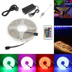 Водонепроницаемый IP65 SMD 5050 60 светодиодный s/m 5m RGBW светодиодный Светодиодная лента Диодная лента Wifi контроллер DC 12V адаптер Набор