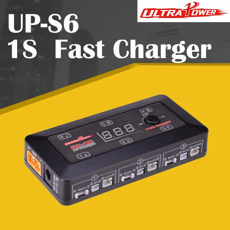 UltraPower UP-S6 Быстрая Зарядка батарея 6 каналов зарядные устройства пополнение 1S