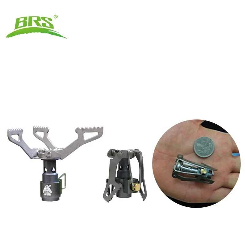 BRS Brs-3000t 25g Portable Mini Camping Titanium Stove outdoor Gas Stove Survival Furnace Pocket Picnic Cooking Gas Burner