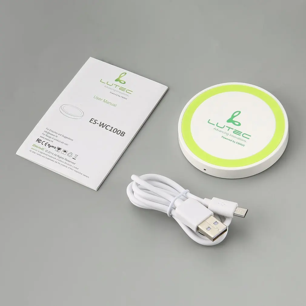 Lutec Advancing Innovations Mini Portable Round Wireless Charger Mini Portable Round Wireless Charger