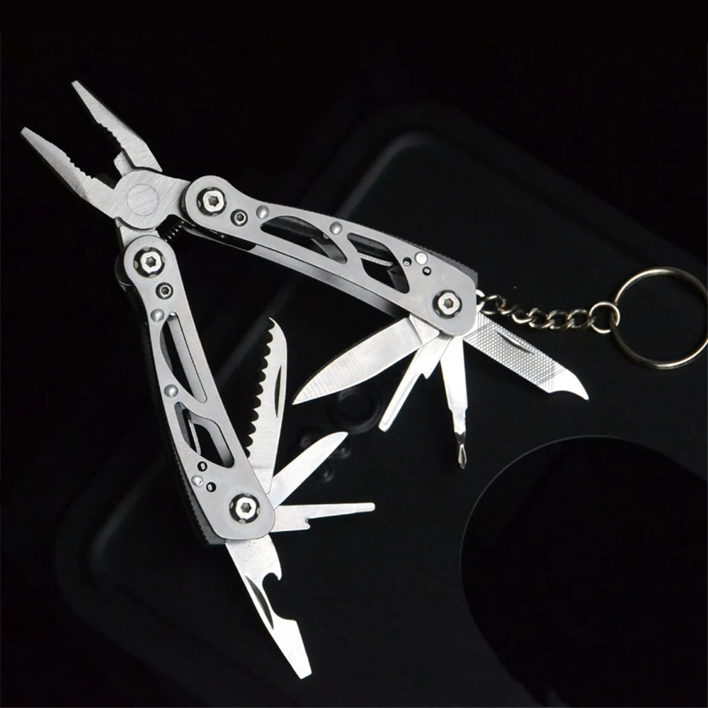 Folding Screwdriver Military Stainless Steel Outdoor Camping Survival Tools Multitool Tactical Pliers Versatile Repair EDC Gear