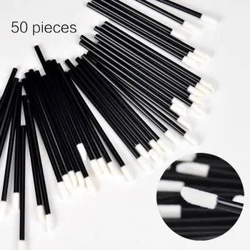 

50pcs Make Up Brushes Set Maquillage Mascara Wands Lip Brush Pen Cleaner Cleaning Eyelash Disposable Makeup Brush Applicators