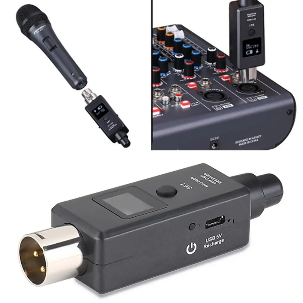 Adaptador de Microfone sem Fio Microfone sem Fio Receptor para Misturador Carregamento Sistema Transmissor Áudio Usb u3 - Image 6
