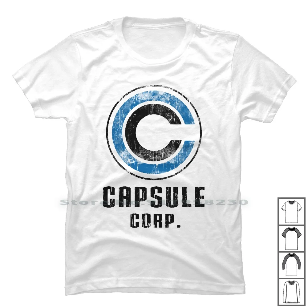 Maglietta Vintage Capsule Corp 100% Cotone Halloween Popular Trend Tage Logo Game Tag End Age Ps Me Go