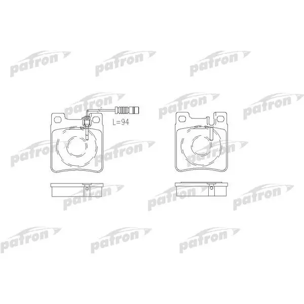 Колодки тормозные дисковые задн CHRYSLER: CROSSFIRE 04-, CROSSFI