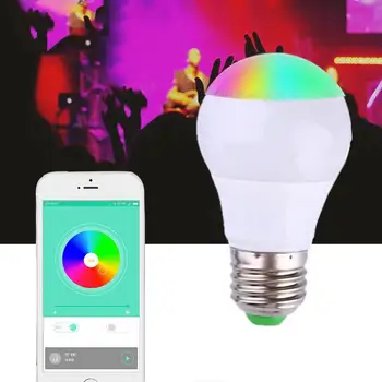 

Colorful RGB Smart Dimmable LED Light Bulb 3W 85-265V E27 with Remote Control