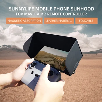 

Sun Hood Shade Tablet Phone Sunshade Foldable Leather Phone Cover for DJI Mavic Air 2 Remote Controller Accessories