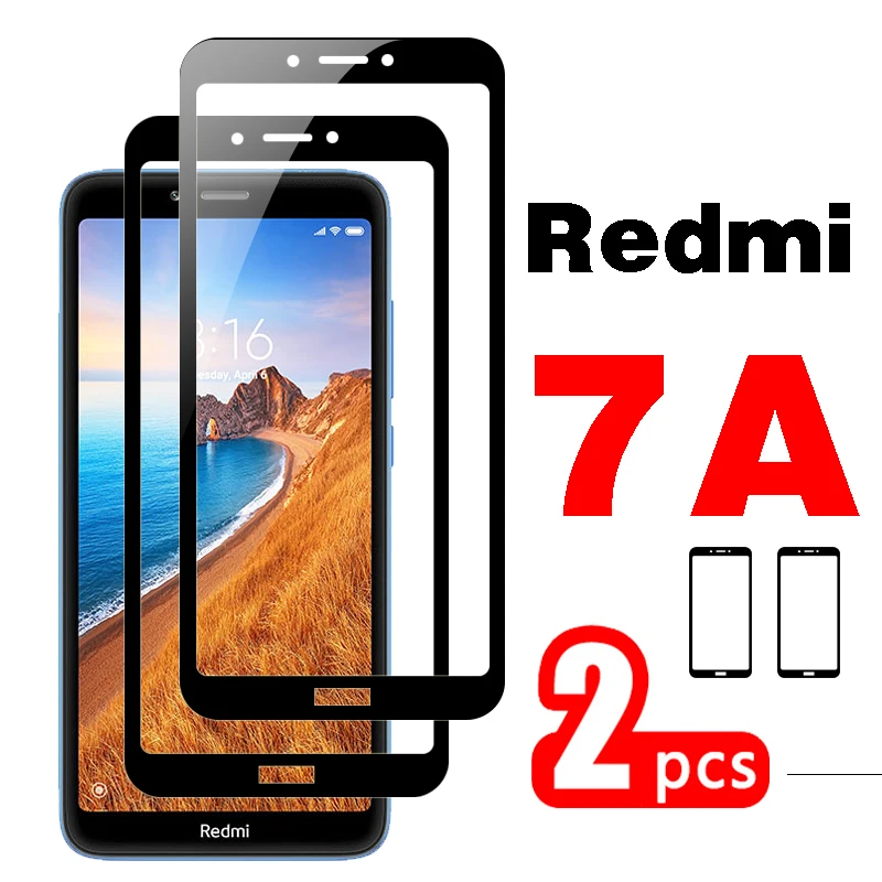 2 шт. Защитная пленка для экрана для xiaomi redmi 7a из закаленного стекла красная mi 7 a Бронированная пленка xiomi redmi 7a mi 7a mi на защитном стекле tremp