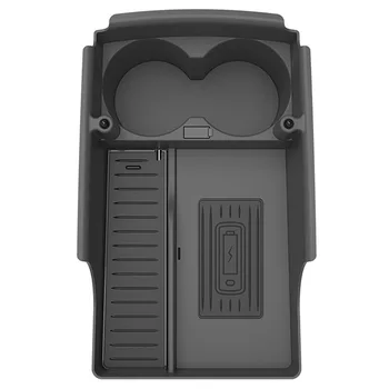 

Model S/X Wireless Charger, QI Wireless Phone Charging Pad Car Center Console Storage Cup Holder for Tesla Model S/X 2017-2019