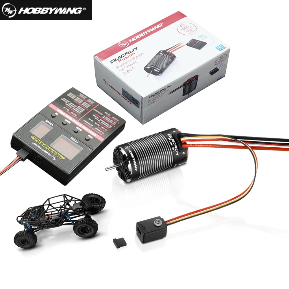 

HobbyWing QuicRun Fusion 540 Brushless Sensory Motor 1200KV 1800KV Built In 40A ESC 2 in 1 for RC 1/10 Climbing Car Racing