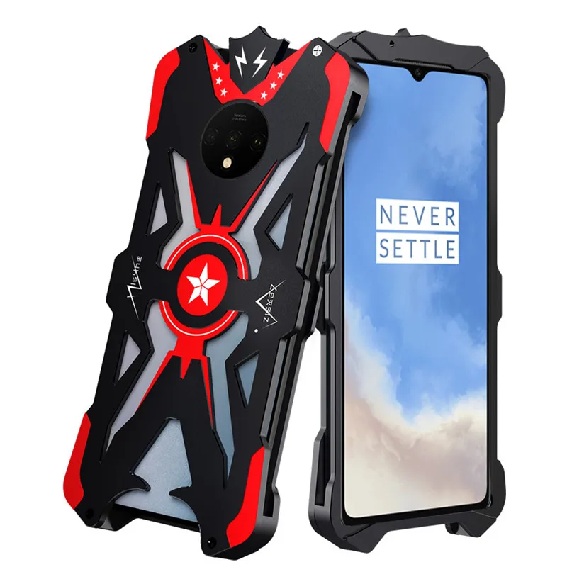 Чехол для Oneplus 7 T, авиационный алюминиевый металлический мощный чехол для Oneplus 7T One Plus 7T 1+ 7 T, противоударный чехол