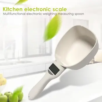 

800g/1g Pet Food Scale Cup for Dog Cat Feeding Bowl Kitchen Scale Measuring Spoon Electronic Scale Scoop with Led Display