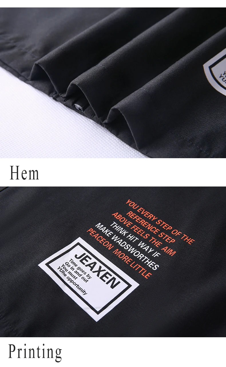 Cheap Casual Autumn Spring Letter Printed Windbreakers Bomber Jackets Men Male Outwear Zipper Coat Streetwear Male Clothing,ZA337