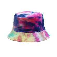 Ходьба Tie-Dye оттенок хлопок легко установить красочные кепки каждый день Экономия пространства клан характеристики рыбака шляпа на открытом воздухе